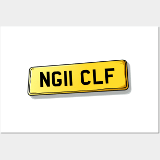 NG11 CLF - Clifton Number Plate Posters and Art